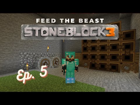 Minecraft: Stoneblock 3 Ep. 5 - Getting Crushed!