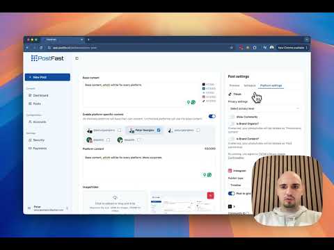 PostFast video preview