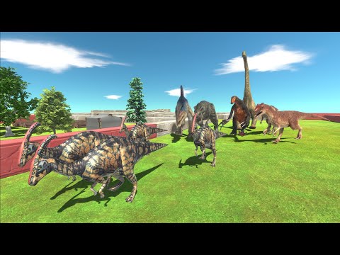 Race to eat Parasaurolophus Herd - Animal Revolt Battle Simulator