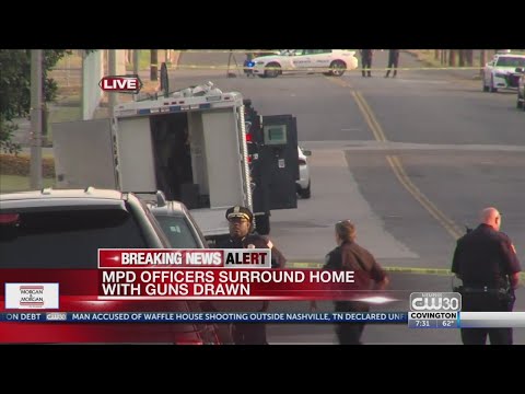 MPD Barricade Near Liberty Bowl 730am Jeane