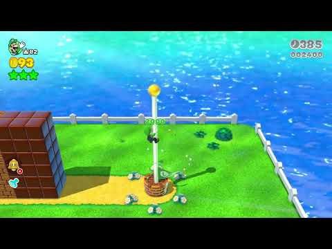 Super Mario 3D World (Switch) 5-5 Itemless Speedrun - Time: 15 (TWR)