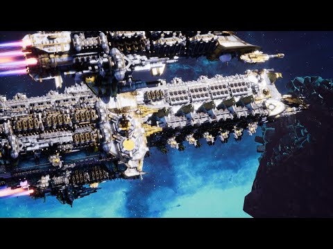Imperial Navy vs Craftworld Aeldari - Skalgrim Mod - Massive Battle - Battlefleet Gothic Armada 2