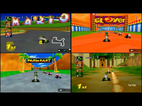 Mario Kart 64 Amped Up - NEW Custom Tracks in Grand Prix Mode (Real N64 Capture)