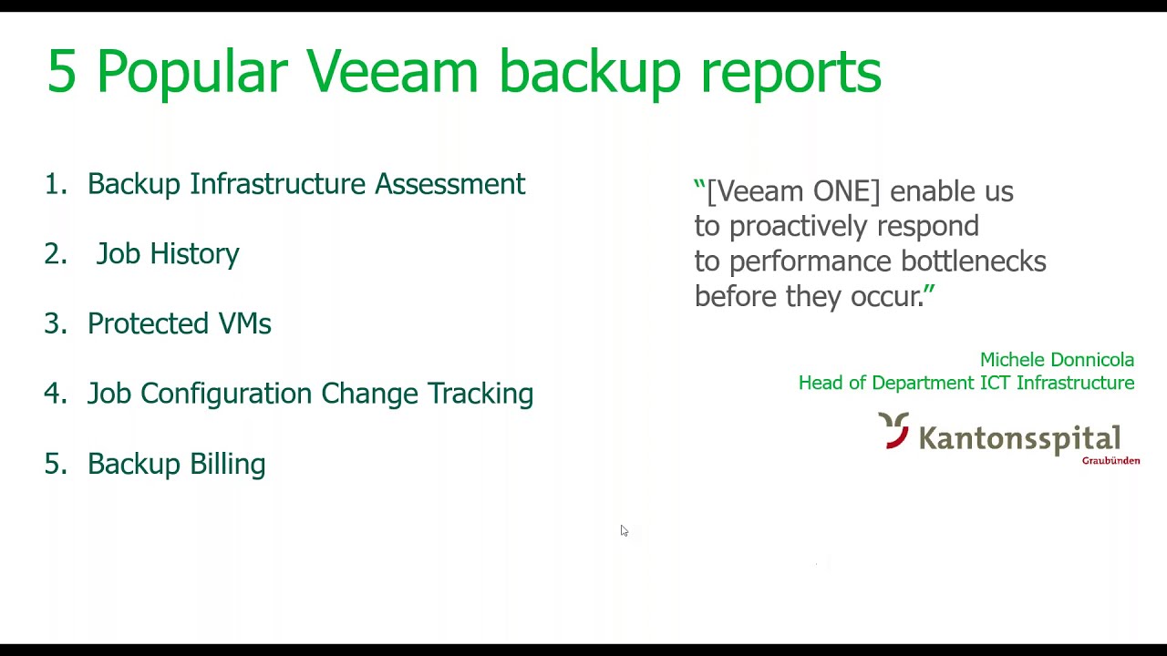 How to get the most from Veeam ONE's Monitoring & Analytics video