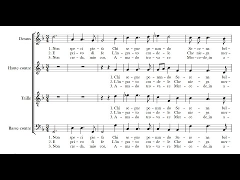 ANTOINE BOËSSET: Non speri pietà PDF SCORE