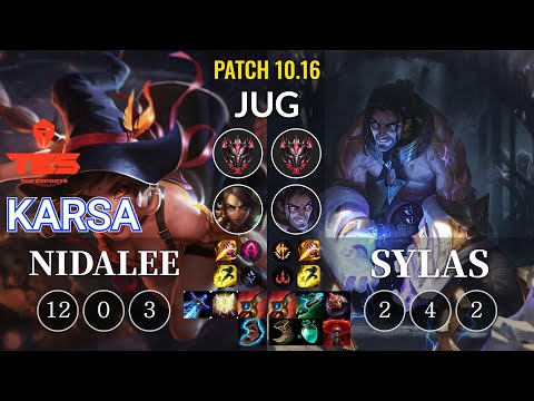 TES Karsa Nidalee vs Sylas Jungle - KR Patch 10.16