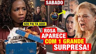 QUEM AMA CUIDA - Capítulo de hoje 22/08 SÁBADO - Rosa USA SEGREDO do PAI da Brigite e DESTROI Pilar!