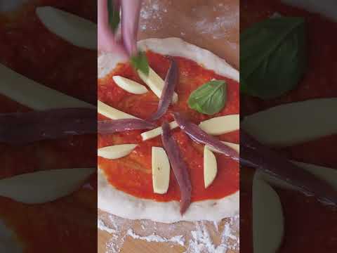 Anchovy & garlic pizza