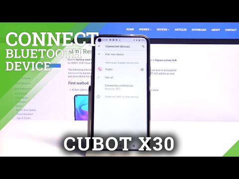 How to Pair Device with CUBOT X30 - Connect Bluetooth Device