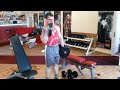 Deak Istvan, dumbbell curl with 42 kgs / arm