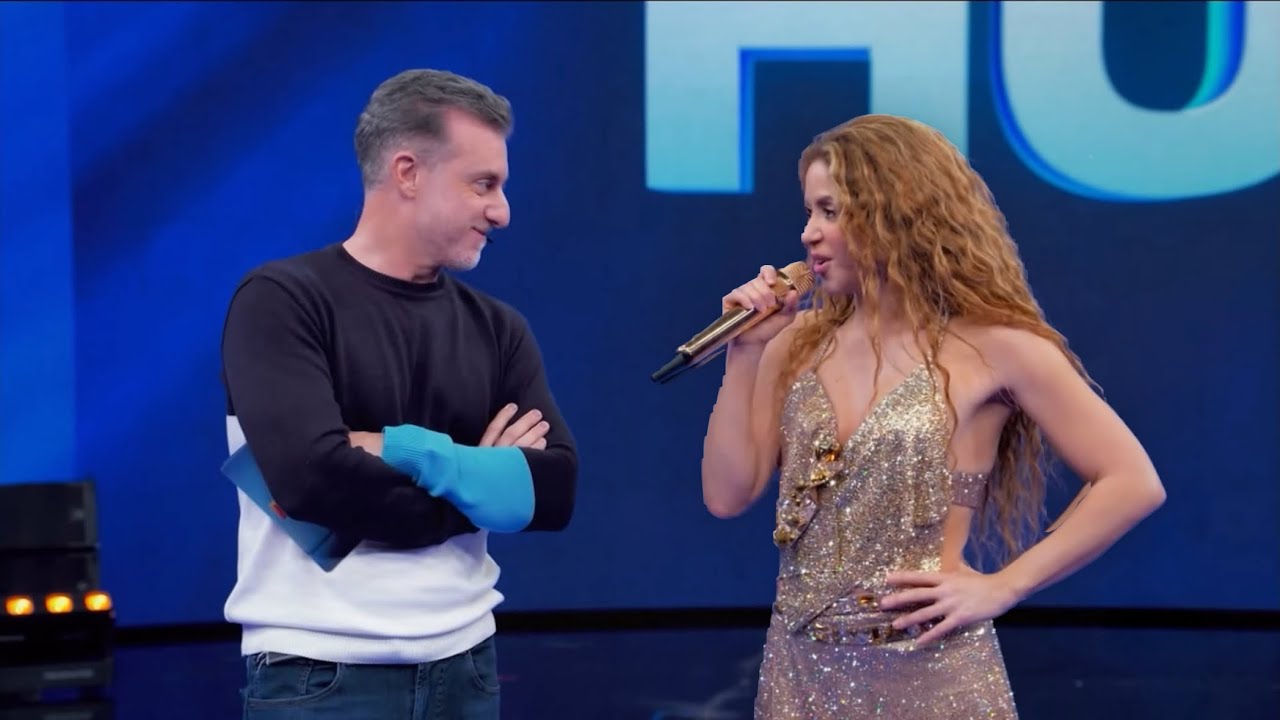 Shakira no Domingão com Huck
