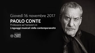 “Linguaggi musicali della contemporaneità” a Paolo Conte - Aula Magna 16/11/2017