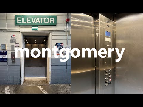 Amazing-Sounding Motor! Montgomery Traction Elevator - Broadway Parking Garage - Walnut Creek, CA