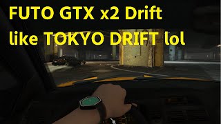 GTAでTOKYO DRIFTに合わせてフトで追走ドリフト練習![Feml1n]