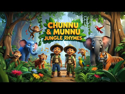 Chunnu & Munnu Jungle Rhymes | Wild Animal Songs for Kids | Sing, Learn & Explore the Jungle