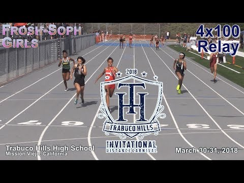 2018 TF - Trabuco Invite - 4x100 (FrSoph Girls, 2 Heats)