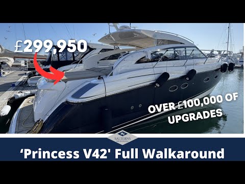 Princess V42 walkthrough - £120k plus refit completed in 22/23 asking £299,950
