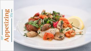 Baked Cod with Tomatoes and Mushrooms | Dinner in Less Than 25 Minutes