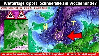 Wetterlage kippt! Schneefälle am Wochenende - Kaltfront am Freitag - erster Wetterfahrplan #Schnee