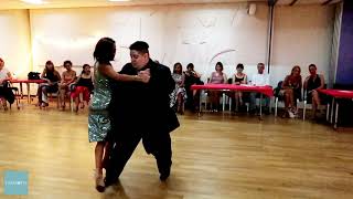 Aoniken Quiroga & Luna Palacios dance Sexteto Milonguero - Pocas Palabras in Geneva (2/3)