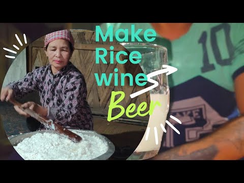 How to make rice wine at Home # Rice beer # EASY ! GALO traditional way of making NYOGRIN poka
