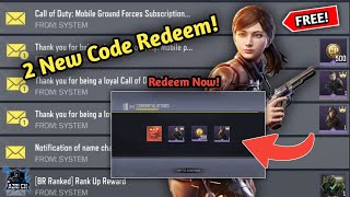 2 New Code Redeem Codm | FREE CP | FREE CHARACTER | FREE CRATE
