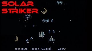 Solar Striker playing on the Game Boy