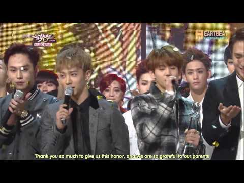 【ENG_SUB】141107 MusicBank BEAST Standby + Winning Announcement