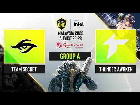 Dota2 - Team Secret vs Thunder Awaken - Game 2 - ESL One - Malaysia 2022 - Group A
