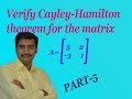Verify Cayley Hamilton Theorem Matrix Hence Find Its Inverse Interesting Example PART 5