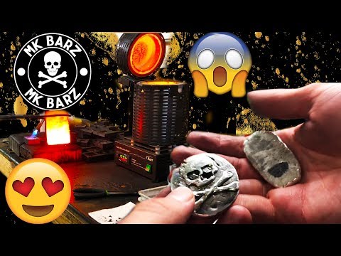 My First Silver Pour EVER! WITH MK BARZ!! OMG! #Silver #SilversStacking #MKBarz #Ag #Gold #Au