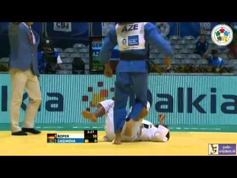 Judo 2013 World Championship Rio de Janeiro: Roper (GER) - Gasimova (AZE) [-57kg]