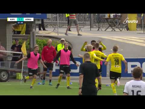 Ottelukooste: KuPS-FC Honka 2-1 (0-1)