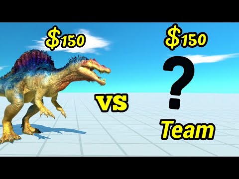 Spinosaurus vs random team same price ARBS Animal revolt battle simulator