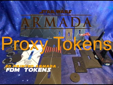 Finally 3d printed Star Wars Armada Ship Tokens!
