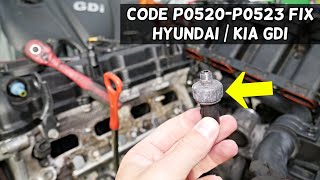 HYUNDAI KIA GDI CODE P0520 P0521 P0522 P0523 OIL PRESSURE GDI 1.6 2.0 2.4 2.5