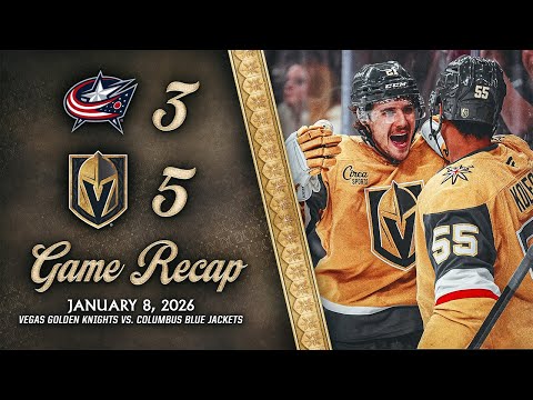 HIGHLIGHTS | Vegas Golden Knights 5, Columbus Blue Jackets 3 | Jan. 8, 2026