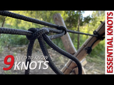 9 KNOTS that solve PROBLEMS - Camping, Bushcraft, & Survival