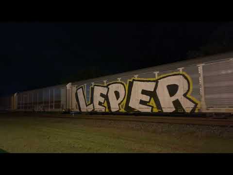 32 trains in 48 hours at Folkston, GA 12/30/21-1/2/22 with a loaded rail train and M.O.W equipment￼