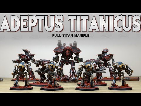 PAINTING SHOWCASE Adeptus Titanicus Titan Maniple, Warlord, Reaver