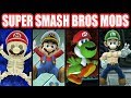 Skeleton Mario Captain S Hat Mario Captured Yoshi Swole Luigi Super Smash Bros Wii U Mods