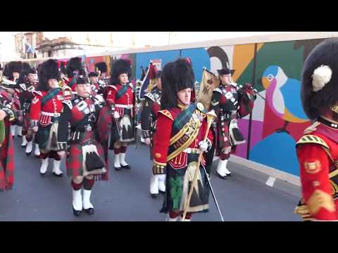 2 SCOTS P&D - "The 79th's Farewell to Gibraltar" & "Scotland The Brave"