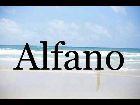 How To Pronounce Alfano🌈🌈🌈🌈🌈🌈Pronunciation Of Alfano