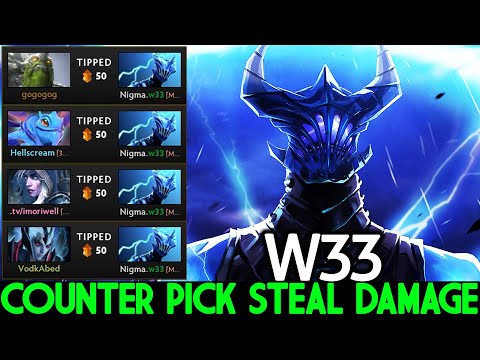 W33 [Razor] 200 IQ Counter Pick Steal Damage Sven Carry Dota 2