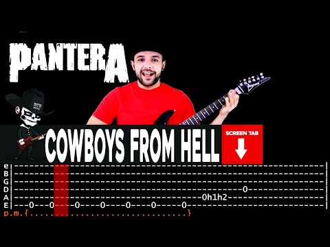 【PANTERA】[ Cowboys From Hell ] cover by Masuka | LESSON | GUITAR TAB