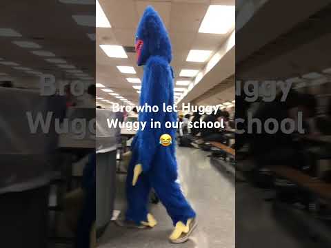 Huggy Wuggy in our school #foryou #funny