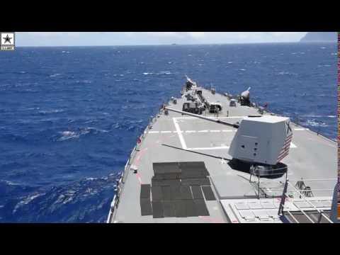 Military | Guided-Missile Destroyer MK 45 5-Inch Gun Live-Fire