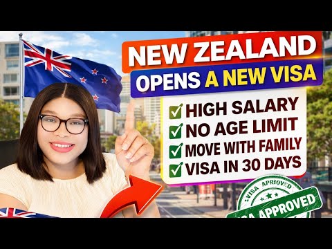 Move To New Zealand In 30 Days! Move With Family,  No Age Limit,  Free Visa Sponsorship