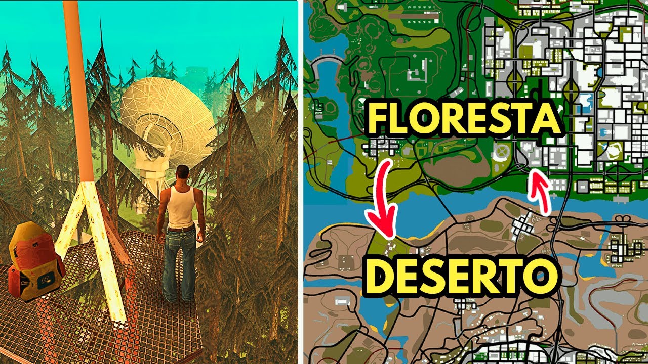 E se INVERTER O DESERTO E A FLORESTA no GTA? - FICOU IRRECONHECÍVEL o jogo!