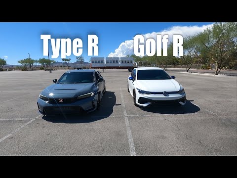 2023 MK8 Golf R vs FL5 Civic Type R RACE! | Stock